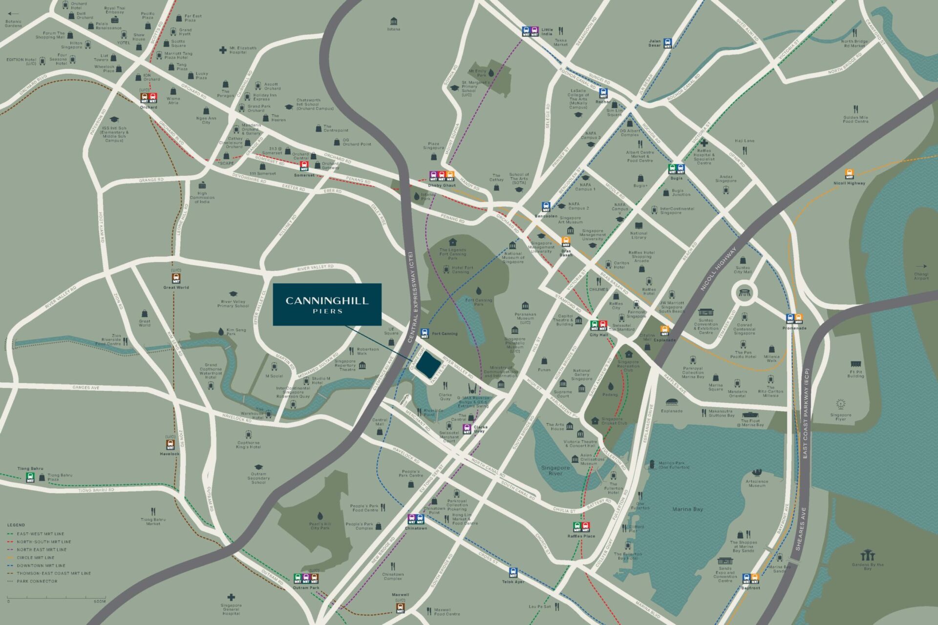 CanningHill Piers - Location Map CanningHill Piers - Location Map