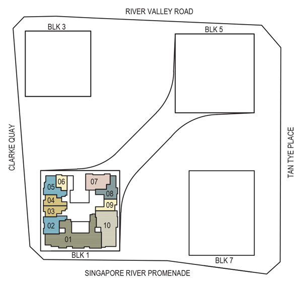 Storey Key Plan Level 25 to 39