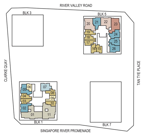 Storey Key Plan Level 4 to 7