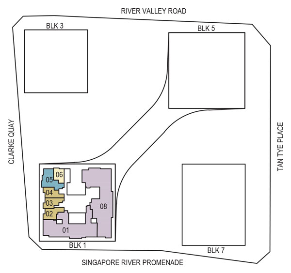Storey Key Plan Level 46 to 47
