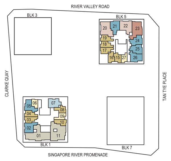 Storey Key Plan Level 8 to 23